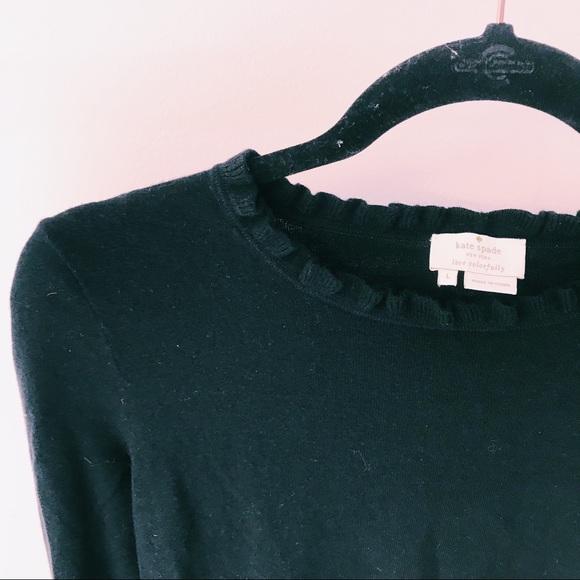 KATE SPADE BLACK SWEATER - Picture 3 of 7